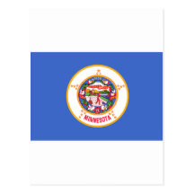 Bandeira do estado de Minnesota Cartão Postal