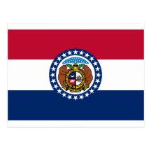 Bandeira do estado de Missouri Cartões Postais