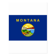 Bandeira do estado de Montana Cartões Postais