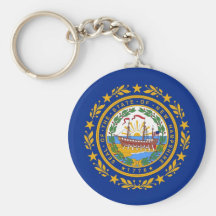 Bandeira do estado de New Hampshire Chaveiros