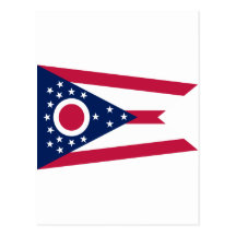 Bandeira do estado de Ohio Cartão Postal
