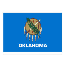 Bandeira do estado de Oklahoma Cartoes Postais