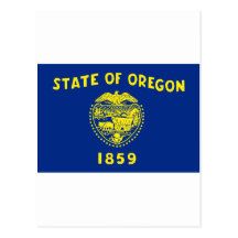 Bandeira do estado de Oregon Cartão Postal