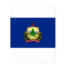 Bandeira do estado de Vermont Cartao Postal