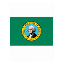Bandeira do estado de Washington Cartões Postais