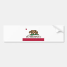 Bandeira do estado do urso da república de Califór Adesivo