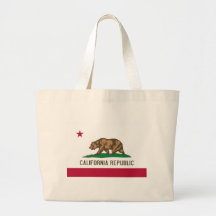 Bandeira do estado do urso da república de Califór Bolsas Para Compras