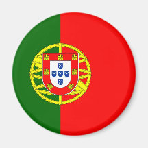 Bandeira do ímã de Portugal (redondo) Ima