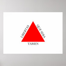 Bandeira do Minas Gerais de Brasil Pôsteres