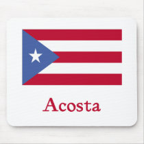 Bandeira do porto-riquenho de Acosta mousepads