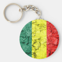 Bandeira do rasta do vintage chaveiros