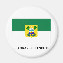 Bandeira do Rio Grande do Norte, Brasil Imãs De Refrigerador