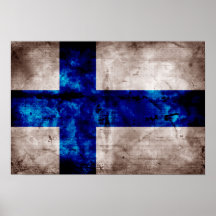 Bandeira finlandesa pôsteres