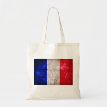 Bandeira francesa bolsa para compras