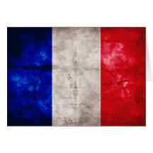 Bandeira francesa cartao