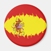 Bandeira Gnarly da espanha Imã