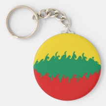 Bandeira Gnarly de Lithuania Chaveiro