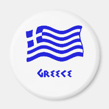 Bandeira grega (acenar) imas de geladeira