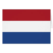 Bandeira holandesa cartão