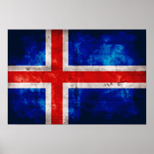 Bandeira islandêsa impressão