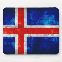 Bandeira islandêsa mouse pads
