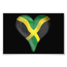 Bandeira jamaicana em um coração fotos