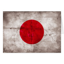 Bandeira japonesa cartão