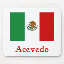 Bandeira mexicana de Acevedo mousepads