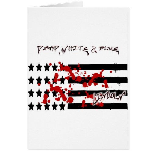 Bandeira-Morto americano, azul de White& Cartões