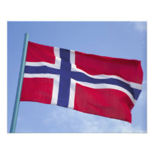 Bandeira norueguesa RF) Impressão De Fotos