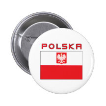 Bandeira polonesa do falcão com Polska Botons