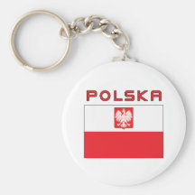 Bandeira polonesa do falcão com Polska Chaveiros