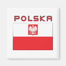 Bandeira polonesa do falcão com Polska Imã