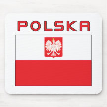 Bandeira polonesa do falcão com Polska Mouse Pad