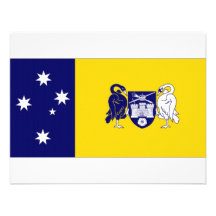 Bandeira principal do território de Australia_Aust Convites Personalizados