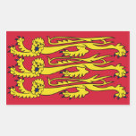 Bandeira real inglesa adesivos retangulares