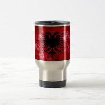Bandeira resistida de Albânia Caneca