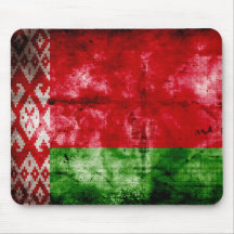 Bandeira resistida de Belarus Mousepads