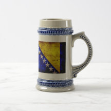 Bandeira resistida de Bósnia Caneca