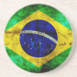 Bandeira resistida de Brasil Porta-copo
