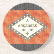 Bandeira retro de Arkansas do vintage Porta-copos