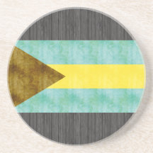 Bandeira retro de Bahamas do vintage Porta Copo