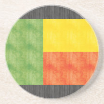 Bandeira retro de Benin do vintage Porta Copo Para Bebidas