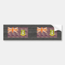 Bandeira retro de British Virgin Islands do vintag Adesivos