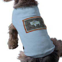 Bandeira retro de Wyoming do vintage Roupas Para Cães
