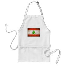 Bandeira suja de Líbano Aventais