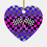 bandeiras checkered enfeites para arvores de natal