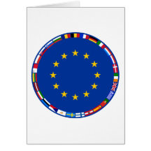 Bandeiras da União Europeia Cartoes