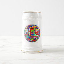 Bandeiras do mundo caneca