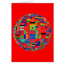 Bandeiras do mundo cartoes